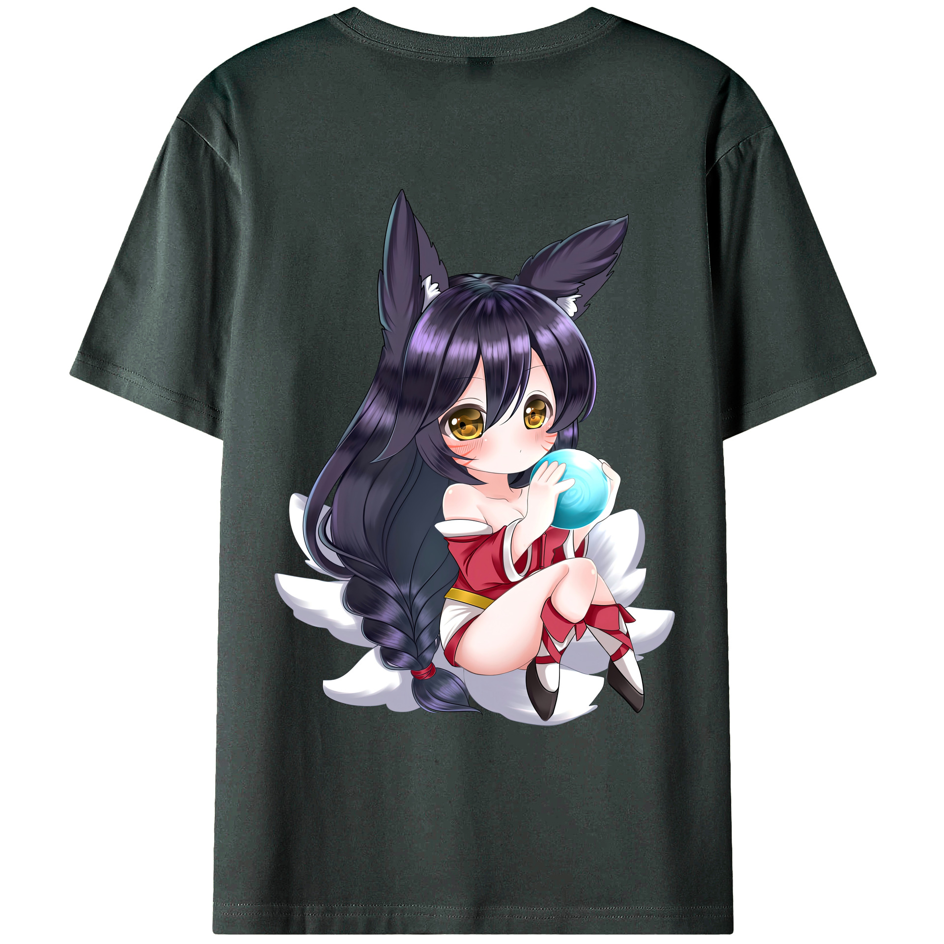 （画像用） リーグ・オブ・レジェンド League of Legends LOL 綿100％ メンズ半袖Tシャツ（バックプリント） 通気性